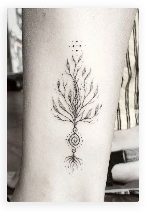 Tree Infinity Tattoo, Deeply Rooted Tattoo, Balance Tree Tattoo, Life Path Tattoo Ideas, Matching Tree Of Life Tattoo, Libra Tree Of Life Tattoo, Tree Of Life With Birth Flowers Tattoo, Tattoo Designs Tree Of Life, Tattoo Meaningful Symbols Strength