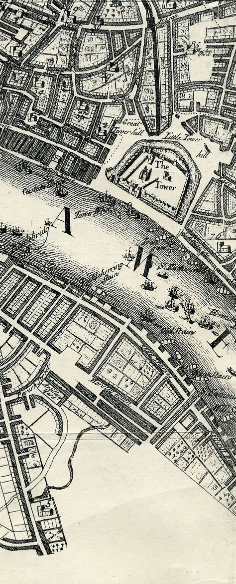 Senex's Plan Of London 1720 Tudor Buildings, Old Maps Of London, Georgian London, Irish Catholic, London History, London Map, Old Maps, London Bridge, Old London