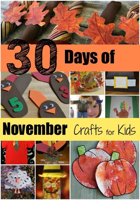 30 Days of November Crafts for Kids · Lesson Plans | CraftGossip.com November Crafts For Kids, November Crafts, Halloween Fruit, Crafts And Activities For Kids, Thanksgiving Preschool, Homeschool Life, Daycare Crafts, Thanksgiving Fun, Thanksgiving Activities