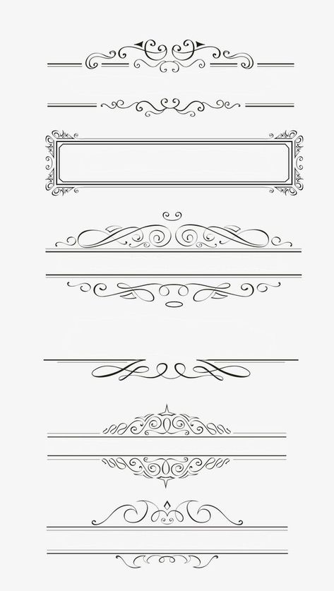 Border Design Ideas Aesthetic, Letter Border Designs, Calligraphy Border Design, Calligraphy Borders, Abstract Tattoo Ideas, Alfabet Font, Text Dividers, Page Borders Design, Fancy Design