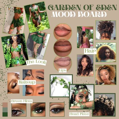 Garden Of Eden Costume, Garden Of Eden Photoshoot, Eden Photoshoot, Team Photos, Garden Of Eden, Garden Theme, Makeup Hair, Picture Ideas, Lip Makeup