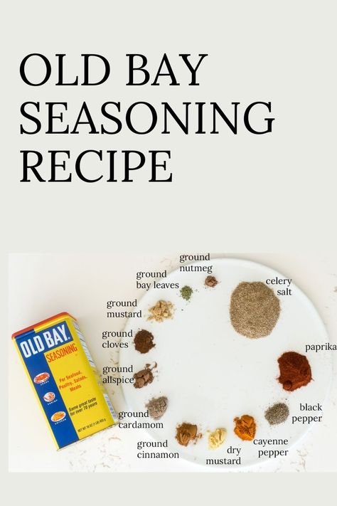 Creole Seasoning Mix Recipe, Diy Old Bay Seasoning, How To Make Old Bay Seasoning, Homemade Old Bay Seasoning, Diy Old Bay Seasoning Recipe, Diy Seasoning Mixes, Old Bay Seasoning Recipe, Homemade Old Bay Seasoning Recipe, Diy Spice Mix