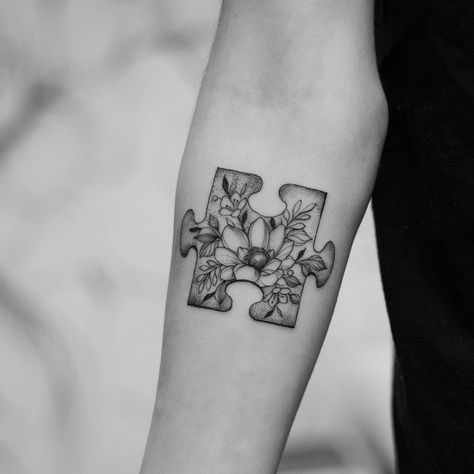 Tattoodo Shane Tattoo, Puzzle Tattoo, Serenity Tattoo, Small Feather Tattoo, Matching Tattoos For Couples, Couple Tattoo Ideas, Anniversary Tattoo, Puzzle Piece Tattoo, Puzzle Tattoos