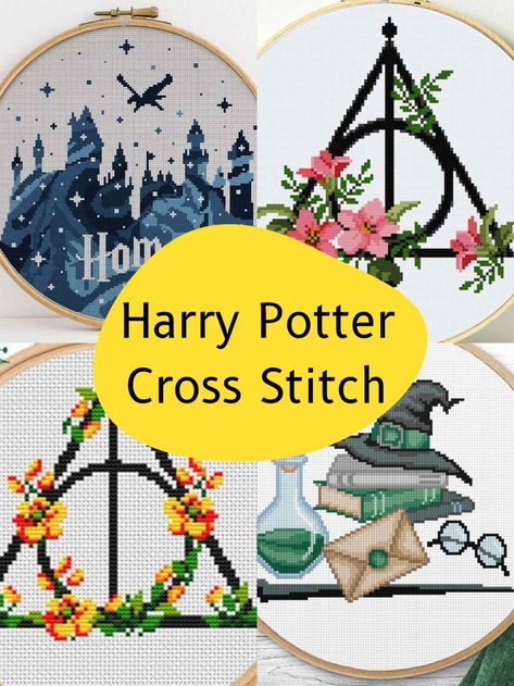 Harry Potter Cross Stitch Free, Free Harry Potter Cross Stitch, Sewing Harry Potter Ideas, Harry Potter Patterns Free, Easy Beginner Cross Stitch Patterns, Free Harry Potter Cross Stitch Patterns, Cross Stitch For Grandma, Harry Potter Cross Stitch Patterns Free Charts, Hogwarts Cross Stitch Pattern