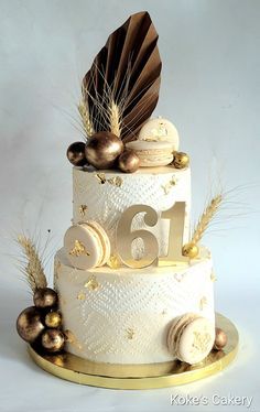 Food and Drink: #foodie, #recipes, #cooking, #food inspiration 61st Birthday Cake For Mom, Cake Designs For 60th Birthday Woman, Two Tier Cake Ideas Birthdays, 60 Th Birthday Cake For Men, Birthday Cake 60 Men, 2 Tier 60th Birthday Cake For Women, Tiered Birthday Cake For Men, Birthday Cake 60th Woman, 61 Birthday Ideas For Mom