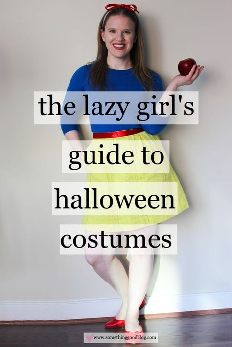 Belle Costume Diy, Diy Snow White Costume, Easy Disney Costumes, Disney Costumes For Women, Easy Adult Halloween Costumes, Halloween Costumes Last Minute, Costumes Last Minute, Easy Halloween Outfit, Modest Halloween Costumes