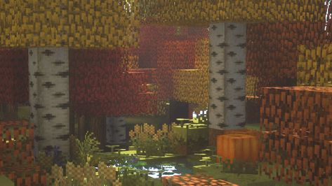 Creepy Minecraft, Minecraft Aesthetic, Minecraft Images, Minecraft Farm, Minecraft Banners, Minecraft Pictures, Minecraft Wallpaper, Fall Banner, Small Lanterns