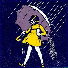 cute idea Morton Salt Girl, Morton Salt, Kitchen Logo, Umbrella Girl, My Bathroom, Bathroom Counter, Identity Art, Needlepoint Patterns, Chamber Of Commerce