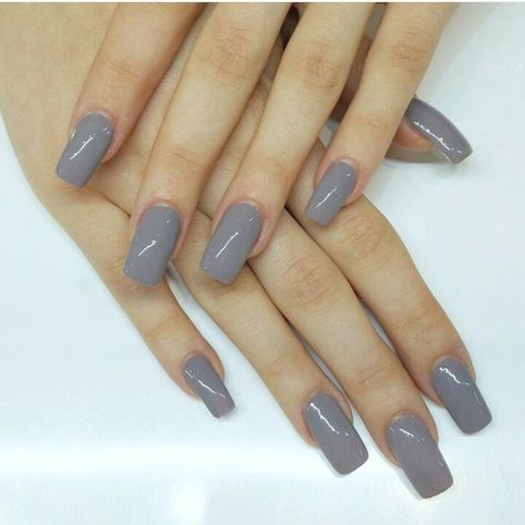 Shiny grey Shiny Gray Nails, Gray Nail Polish, Gray Nail, Grey Nail Polish, Grey Nails, Gray Nails, Nail Polish, Grey, Nails