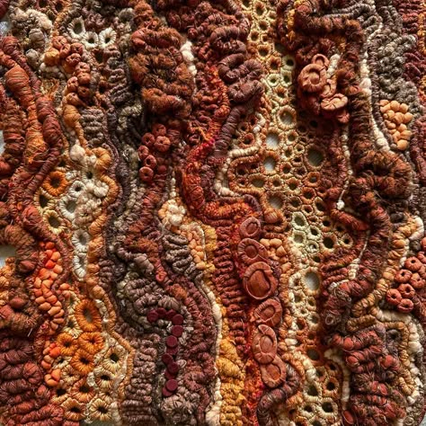 Julia Wright (@julia_._wright) • Instagram photos and videos Julia Wright Textiles, Autumn Textiles, Abstract Textiles, Nature Texture, Passing Of Time, Coral Bleaching, Mixed Media Textiles, Growth And Decay, Fine Art Textiles