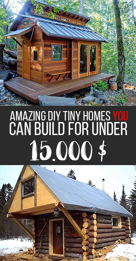 Can You Believe These Homes Are Built For Under $15,000? Cheap Houses To Build, Hunting House, Tiny Log Cabin, Build A Tiny House, Mortgage Free, Homes Ideas, Bus House, Building A Tiny House, Cheap Houses