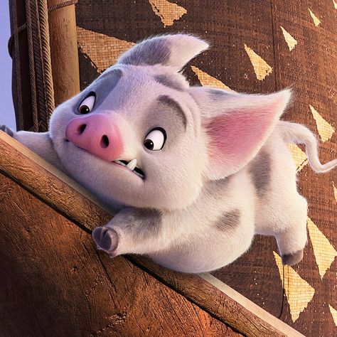 Disney Lovers! • Instagram Pua Wallpapers, Pua From Moana, Disney Pfp, Moana Pua, Cute Desktop, Wallpaper Disney, Cute Desktop Wallpaper, Disney Things, Disney Lover