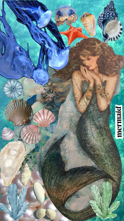 Mermaid And Dolphin, Mermaid Dolphin, Vintage Sea, Avatar The Last Airbender Art, A Mermaid, Avatar The Last Airbender, The Last Airbender, Coastal Decor, Dolphins