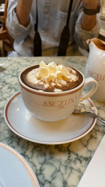 Angelina Paris Cafe, Angelina Hot Chocolate, Paris Angelina, Cafe Hot Chocolate, Parisian Hot Chocolate, Paris Hot Chocolate, Hot Chocolate Xmas, Hot Chocolate In Paris, Angelina Cafe