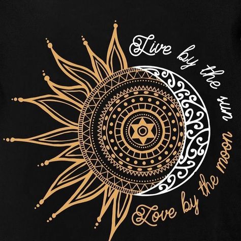 Havenwood Falls en Instagram: “#discoverthemagic #havenwoodfalls Live by the sun. Love by the moon. 🖤💛🖤 #bookstagrams, #bookish, #bookworm, #amreading, #bookaholic…” Tattoo Sonne, Love By The Moon, Ink Doodles, Art Hippie, Sun Painting, Illustration Tattoo, Awesome Tattoo, Tiny Tattoo, E Tattoo