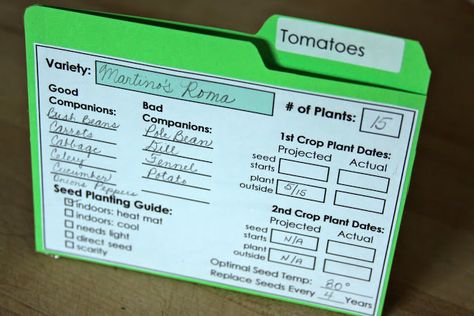 Organizing Seeds and Planting Records Seed Organization, Organize Seeds, Seed Planting Guide, Seed Library, Seed Planting, Gardening Journal, Seed Storage, Herb Gardening, Garden Planner