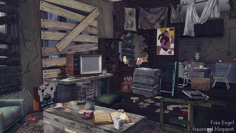 Frau Engel: TS4. Abandoned apartment. Ts4 Abandoned Cc, Sims 4 Cc Messy Furniture, Abandoned Sims 4 Cc, Sims 4 Cc Furniture Poor, Dirty Sims 4 Cc, Sims 4 Poverty Cc, Sims 4 Cc Abandoned Furniture, Sims 4 Abandoned House Cc, Sims 4 Apocalypse House