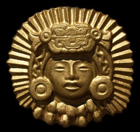 Maya Sun-God artifact Inca Art, Mayan Mask, Maya Art, Mayan Art, Mayan Culture, Ancient Mayan, Aztec Art, Ancient Aliens, Ancient Cultures