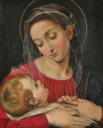 Mother Mary Images, Divine Providence, Jesus Christ Art, Jesus Painting, Mary And Jesus, Madonna And Child, Blessed Virgin Mary, By Terry, Blessed Mother