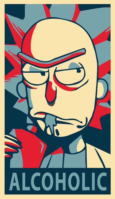 Rick And Morty Graphic Design, Rick And Morty Art Ideas, Rick And Morty Poster Trippy, High Rick And Morty, Rick And Morty Illustration, Trippy Tattoo Designs, Rick And Morty Design, Rick And Morty Painting, Rick And Morty Art