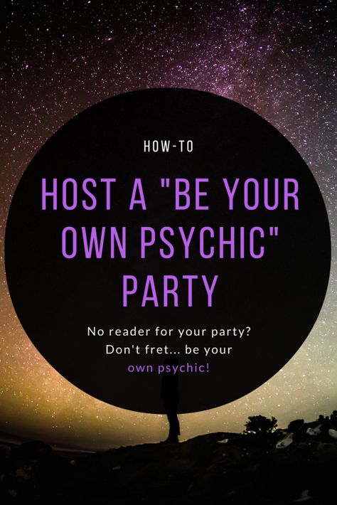 How-To Host a "Be Your Own Psychic" Party | Tarot by Hilary #tarot #psychic #fun #parties #tarotreadings #tarotbyhilary Tarot Card Party Ideas, Psychic Party, Psychic Party Ideas, Fortune Teller Party Ideas, Adult Tea Party, Witches Night Out, Halloween Borders, Full Moon Party, Witch Party