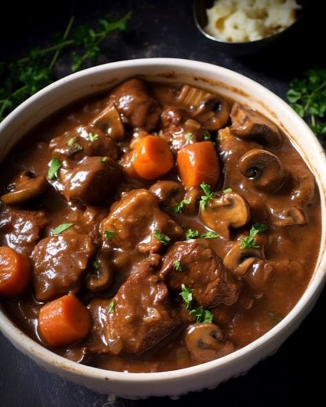 Pork Stew Meat Recipes, Pork Stew Meat, Beef Bourguignon Recipe, Easy Beef Stew Recipe, Beef Tip Recipes, Crockpot Recipes Beef Stew, Easy Beef Stew, Beef Dinners, Stew Meat Recipes