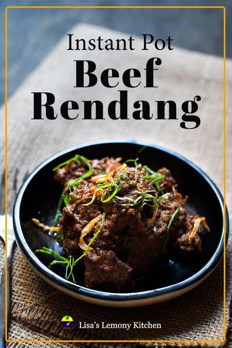 Easy and Best Beef Rendang recipe Beef Rendang Instant Pot, Malaysian Beef Rendang, Rendang Recipe, Beef Rendang Recipe, Beef Rendang, Recipe Instant Pot, Asian Dinner, Savory Recipe, Lamb Recipe