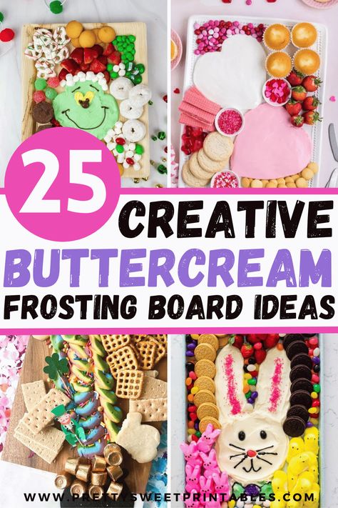 Buttercream Dessert Board Ideas Buttercream Icing Charcuterie Board, Butter Cream Charcuterie Board, Icing Charcuterie Board Ideas, Buttercream Board Ideas Christmas, Frosting Charcuterie Board Ideas, Buttercream Frosting Charcuterie Board, Icing Board Charcuterie, Buttercream Charcuterie Board Ideas, Butter Cream Board