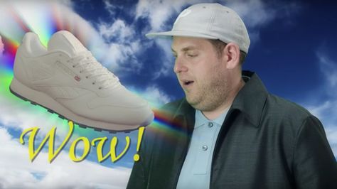 Jonah Hill's Brilliantly Awkward Sneaker Ad Might Be His Best Act Yet Infomercial Aesthetic, Clio Sport, Comunity Manager, Jonah Hill, Palace Skateboards, Reebok Classics, Skateboard Store, Nike Football, Vintage Casual