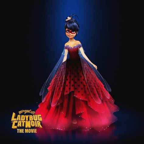 Marinette Movie Dress, Awakening Miraculous, Marinette Dress, Miraculous Outfits, Pretty Formal Dresses, Miraculous Movie, Halloween Food Decorations, Miraculous Ladybug Party, Awakenings Movie