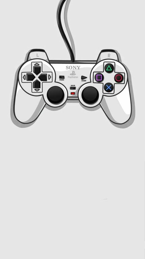 Playstation Fanart, Play Station Wallpaper, Controller Tattoo, Playstation Controller Tattoo, Ps5 Controller Drawing, Play Station, Play Station Controller, Ps4 Controller Drawing, Playstation Controller Wallpaper