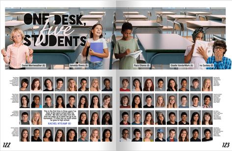 3 Content Ideas for Portrait Pages Yearbook Portrait Spreads, Yearbook Inspiration, Yearbook Class, Yearbook Spreads, Student Picture, Yearbook Layouts, Yearbook Pages, Yearbook Design, Page Layout Design