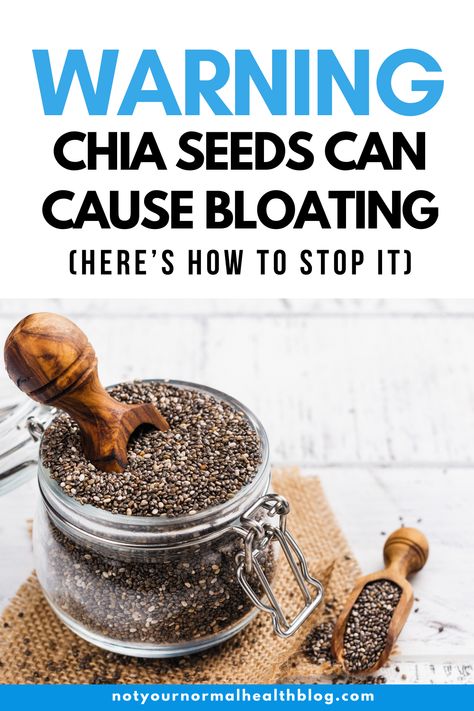 Can chia seeds cause bloating? Too right they can - but here's how to eat chia and avoid bloat and chai seeds gas. We call that win win. Chai Seed, Soak Chia Seeds, Chia Seed Drinks, Chia Seed Water, Chia Benefits, Seeds Benefits, Chia Recipe, Chia Seeds Benefits, Chia Seed Recipes