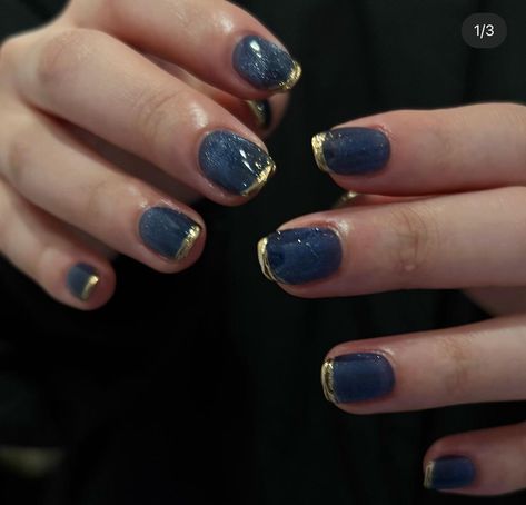 Navy Nails Design, Navy Nails, Pretty Gel Nails, February 22, Dream Nails, Cute Acrylic Nails, Winter Nails, Stylish Nails, Makeup Nails