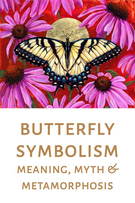 Butterfly Symbolism blog post Types Of Butterflies Meaning, Metamorphosis Art Ideas Creative, Butterfly Symbolism Meaning, Butterfly Transformation Tattoo, Meaning Of Butterflies, Moth Artwork, Butterfly Symbolism, Metamorphosis Art, Butterfly Meaning