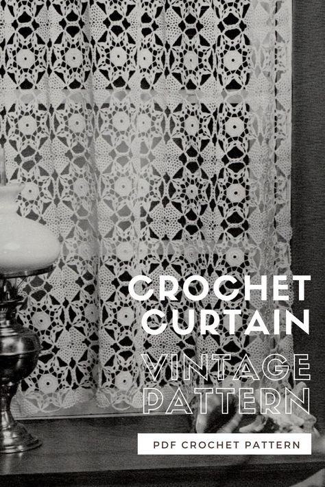 Vintage Crochet Curtain Patterns, Boho Crochet Curtain Pattern, Free Crochet Curtain Pattern, Crochet Curtains Free Pattern Vintage, Crochet Lace Curtains Free Pattern, Crochet Curtains Free Pattern, Crochet Curtains Pattern, Crochet Window Curtain, Crocheted Curtains