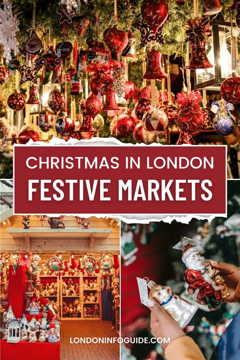 Dive into the enchanting world of London's best Christmas markets in November and December! Discover where to find the finest holiday treasures, delectable treats, and festive cheer in the heart of the city. Whether you're searching for unique gifts or simply want to soak up the holiday spirit, our comprehensive guide has you covered. Don't miss out on the joy of the season! #ChristmasInLondon #London #LondonInDecember #LondonChristmasMarkets London Christmas Market, London In December, Markets In London, Christmas In London, Visiting London, European Christmas, Christmas Markets Europe, Best Christmas Markets, United Kingdom Travel