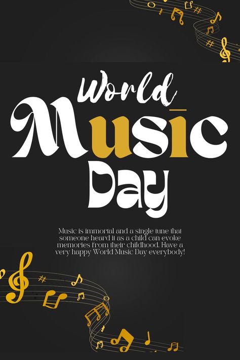 Happy World Music Day ! Happy World Music Day, World Music Day, Music Day, Bollywood Songs, Day Wishes, World Music, Music Is Life, Music Lovers, Amazon Logo