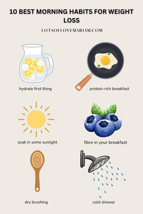 Wondering what the best morning habits for weight loss are? Here are 10 simple habits to lose weight naturally and help you achieve long-lasting results. Protein Rich Breakfast, Belly Fat Overnight, Best Morning, Simple Habits, Morning Habits, Healthy Lifestyle Changes, Best Diet Plan, Get My Life Together, Health Habits