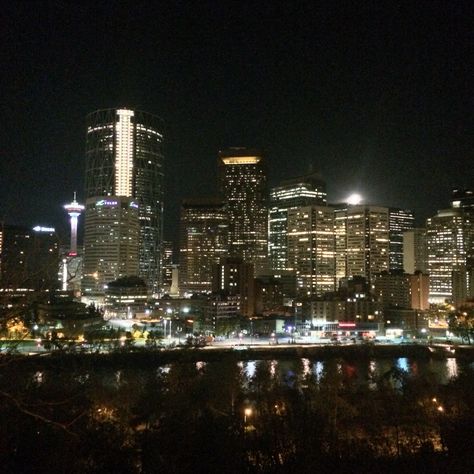 Shot of downtown Calgary I took last night. Nice to unwind with a drive around the city. Calgary Downtown Night, Calgary Downtown, Downtown At Night, Downtown Night, Downtown Calgary, Night City, Cute Selfie Ideas, Selfie Ideas, Hey There