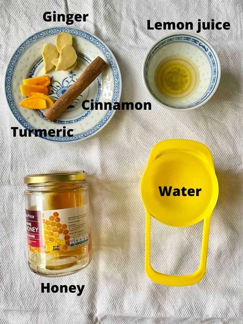 Ginger Tumeric Tea, Ginger Cinnamon Tea, Ginger Lemon Honey Tea, Ginger Lemon Tea, Cinnamon Drink, Turmeric Ginger Tea, Turmeric Tea Recipe, Turmeric Drink, Tea With Lemon