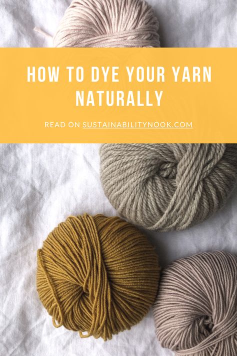 Learning how to make your own natural dyes for yarn is a game-changer! You can extract a wide variety of different colors and shades. So here, learn how to dye your yarn naturally! Natural Yarn Dyeing, Natural Dyes For Yarn, How To Dye Wool Yarn, How To Dye Yarn, Dyed Yarn Diy, Heather Plant, Diy Dye, Gradient Yarns, Coiled Baskets