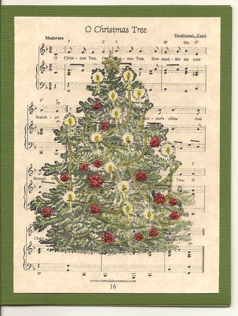 What To Do With Old Christmas Cards, Christmas Sheet Music Art, Christmas Images Printable, Old Christmas Sheet Music, Vintage Music Christmas Tree, O Christmas Tree Sheet Music, Oh Christmas Tree Sheet Music, Oh Christmas Tree Sheet Music Printable, Vintage Christmas Sheet Music