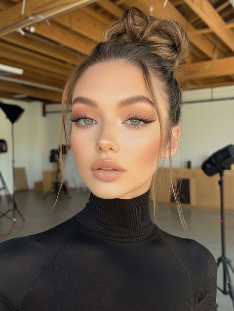 This chic neutral glam is all about balance. Defined eyes, nude lips, and a flawless complexion make this look timeless and versatile.

✨ Ready to own the trend? Click to explore 10 jaw-dropping makeup looks that are redefining glam this year! 💄🔥 Easy Glam Makeup Looks, Bridal Makeup Bold Lip, Youthful Makeup Look, Vogue Makeup Looks, Bombshell Makeup Looks, Round Face Makeup Looks, Elegant Glam Makeup, Indian Hair And Makeup, Winter Makeup Looks Natural