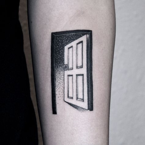 Twilight Zone Door, Door Tattoo, Rod Serling, V Tattoo, Bad Relationships, Beautiful Flower Tattoos, Tattoo Project, Sleeves Ideas, Open Door