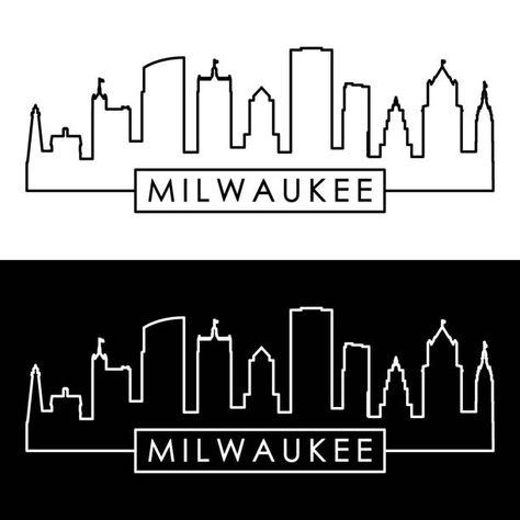 Milwaukee Skyline Tattoo, Milwaukee Skyline, Skyline Tattoo, Milwaukee City, City Tattoo, Milwaukee, Tattoos