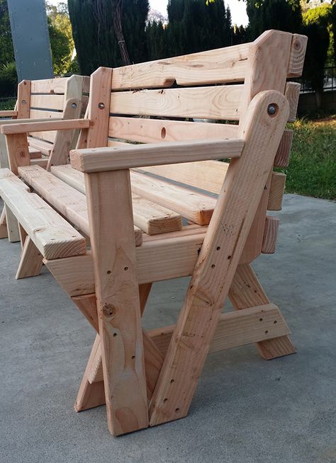 Folding picnic table bench