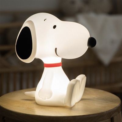 SNOOPY PEANUTS TOUCH MOOD LAMP  | eBay Snoopy Object, Silly Dorm Decor, Snoopy Furniture, Snoopy Room Decor, Wishlist Ideas Christmas, Cool Items To Buy, Cool House Decor, Snoopy Figurines, Cute Table Lamps