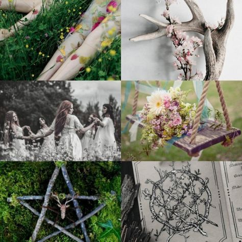 Beltane Art, Beltane Aesthetic, Celtic Holidays, Witches Aesthetic, Witch Life, Celtic Pagan, Aesthetic Collages, Earth And Sky, Fire Festival