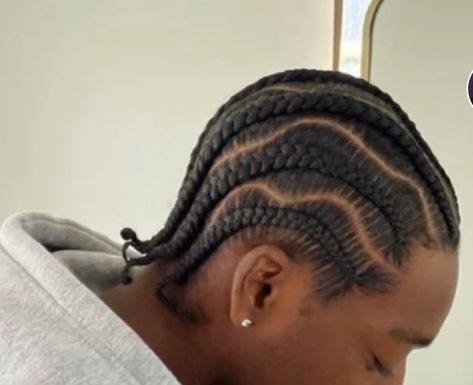 8 Cornrows Braids Men, Braids 4c Hair, Men’s Cornrow Styles, 6 Braids, Twist Hair Men, Cornrow Styles For Men, Cornrow Braids Men, Mens Twists Hairstyles, Waves Hairstyle Men